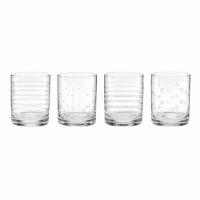 Mingle Double Old Fashion Glasses - Set Of 4glass cups ,personalized mugs 