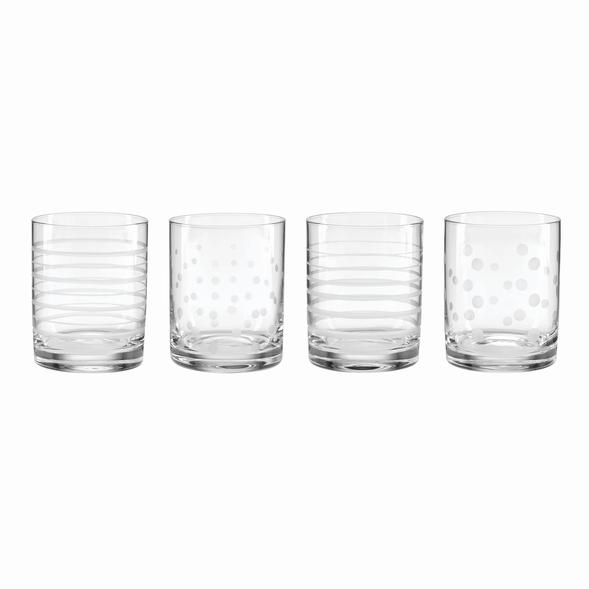 Mingle Double Old Fashion Glasses - Set Of 4glass cups ,personalized mugs 