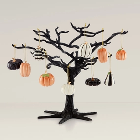Mini Pumpkin 11-Pc Ornament & Tree Sethalloween party decor ,outdoor halloween decor 