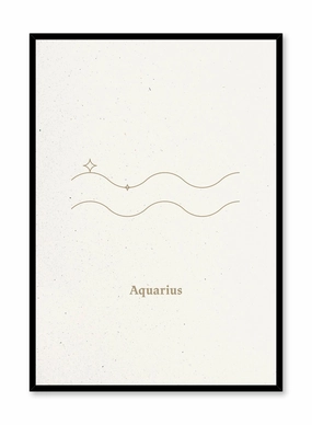 Minimal Aquarius, Posterpop culture themed posters