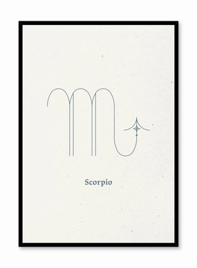 Minimal Scorpio, Posterpop culture themed posters