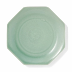 Mino Plate Octagon Greenhand-painted ceramic bowl