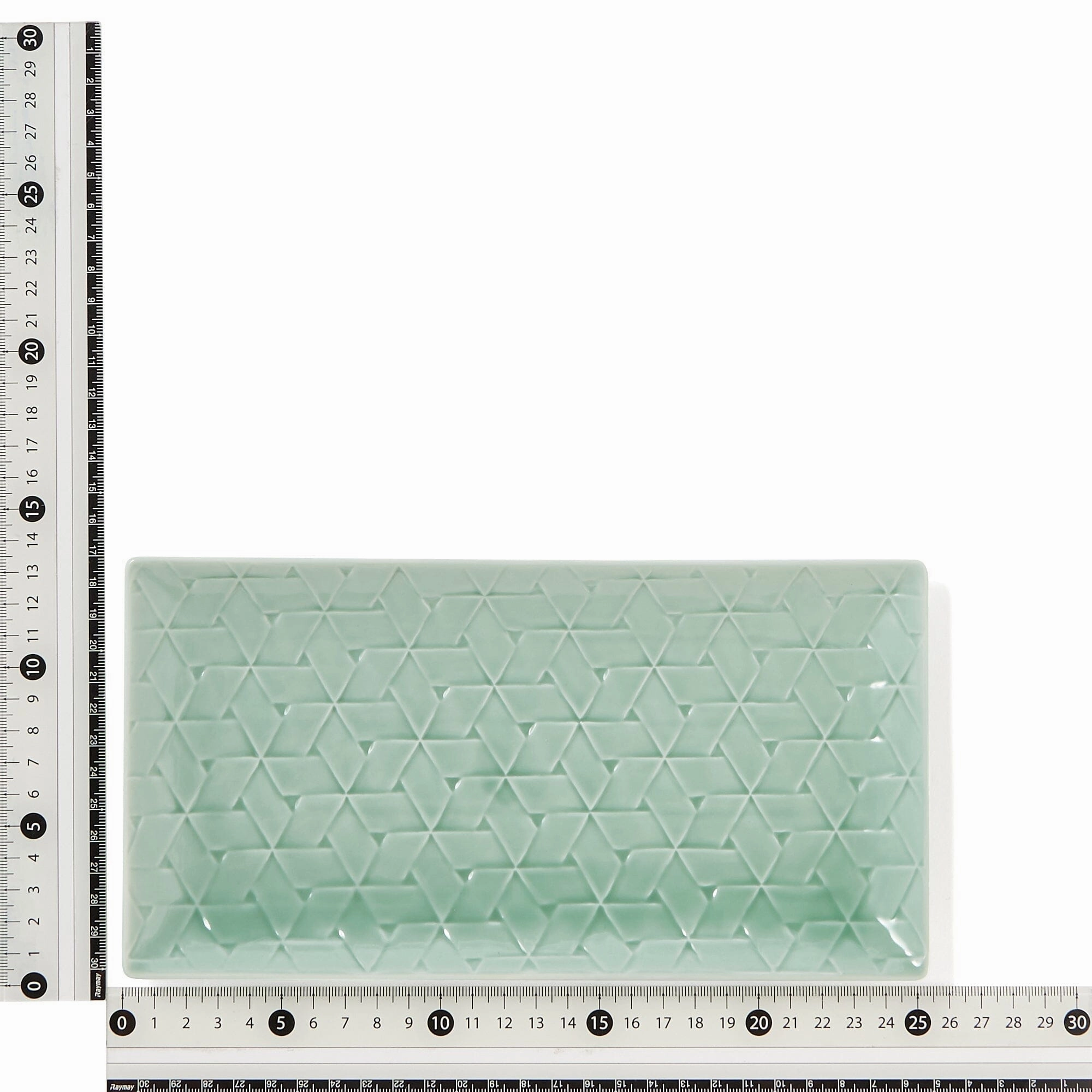 Mino Rectangular Plate Medium Green