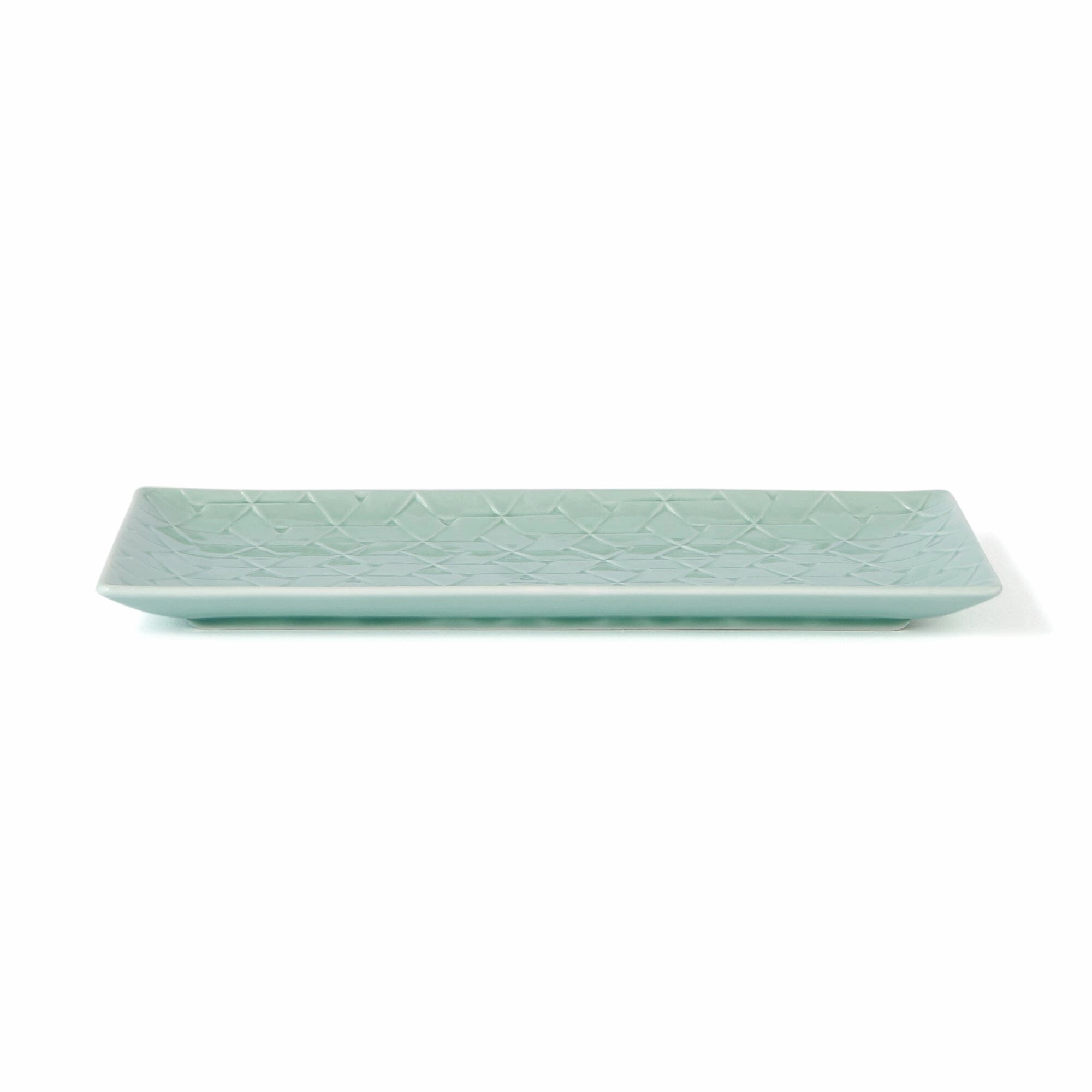 Mino Rectangular Plate Medium Green