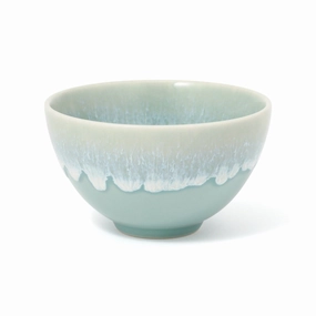 Mino Rice Bowl  Greenhand-painted ceramic bowl