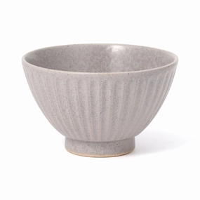 Mino Rice Bowl Shinogi Matte Grayhand-painted ceramic bowl