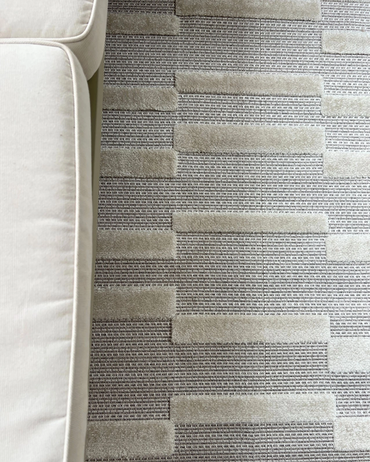 Miran Ivory Cream Striped Indoor Outdoor Rug *NO RETURNS UNLESS FAULTY