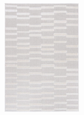 Miran Ivory Cream Striped Indoor Outdoor Rug *NO RETURNS UNLESS FAULTYmodern color block patchwork rug