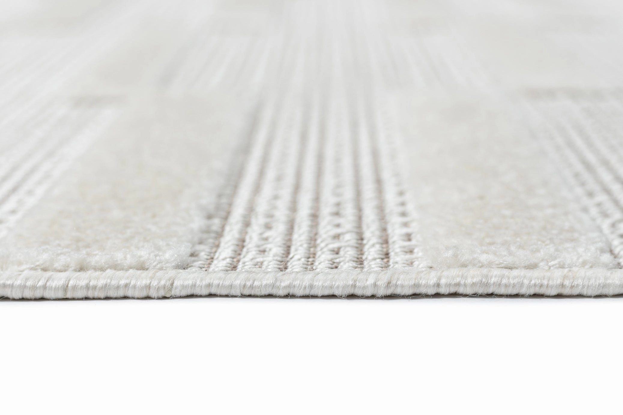 Miran Ivory Cream Striped Indoor Outdoor Rug *NO RETURNS UNLESS FAULTY