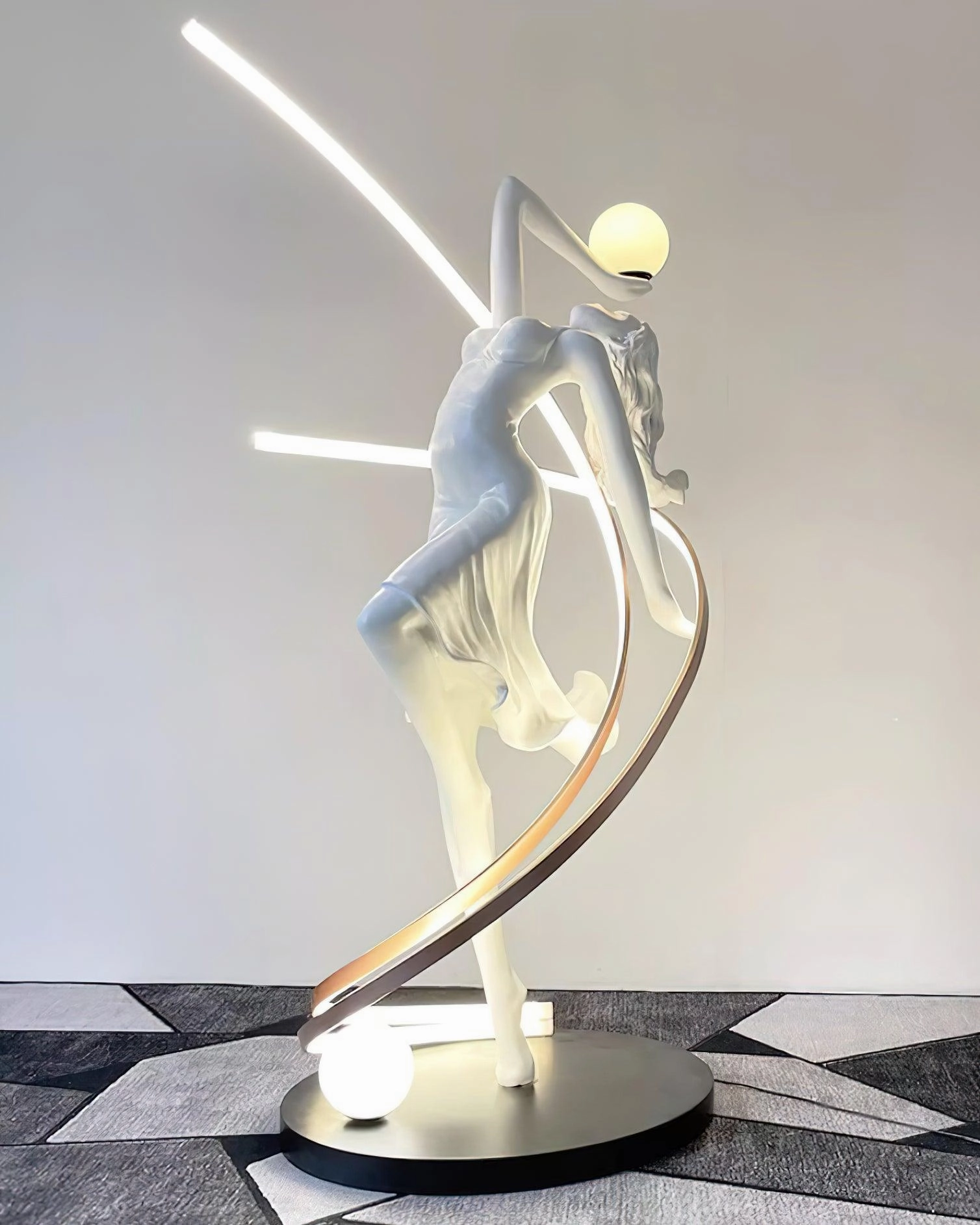 Misha Goddess Statue Floor Lamp