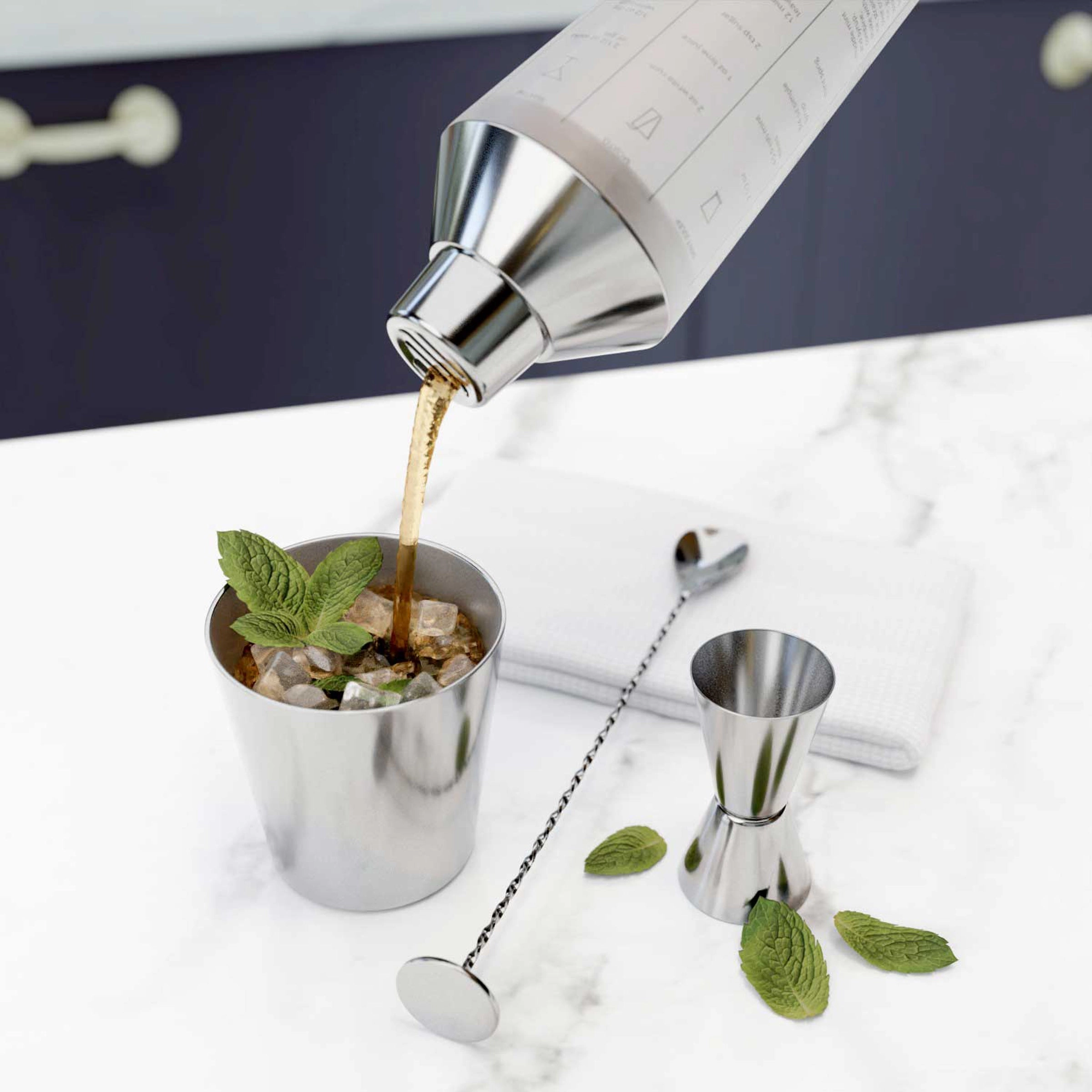 Mixology Shaker Tool Set 5 pc