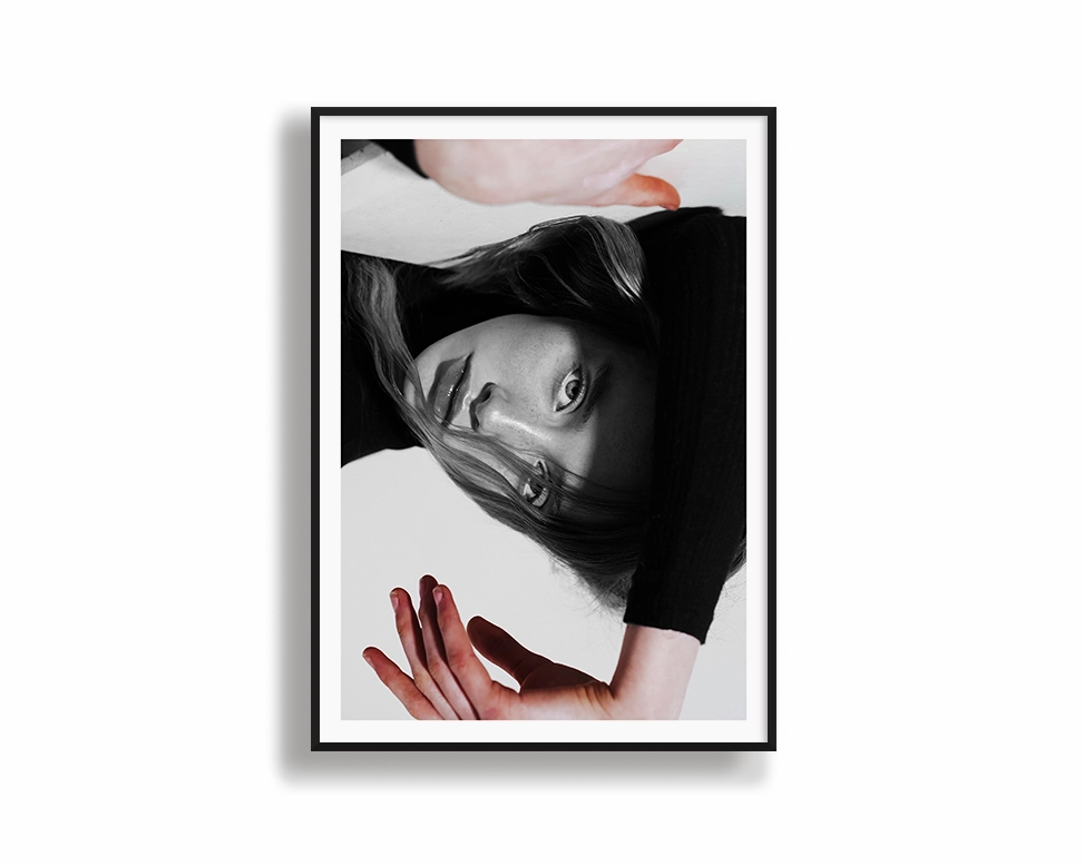 Model Art Portrait Coloredmodern abstract painting decor
