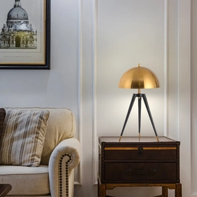 Modern Black and Gold Tripod Table Lamptable lamp,smart table lamp