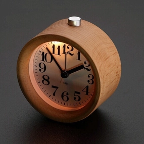 Modern Classic Alarm Clock with Beech Wood Framehome decor ,wall decor 