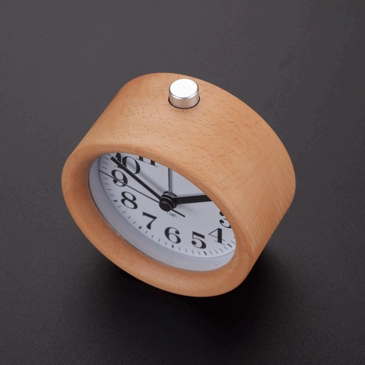 Modern Classic Alarm Clock with Beech Wood Frame