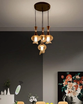 Modern Layered Glass Pendant Light - Ambermodern wall lamp,smart wall lamp