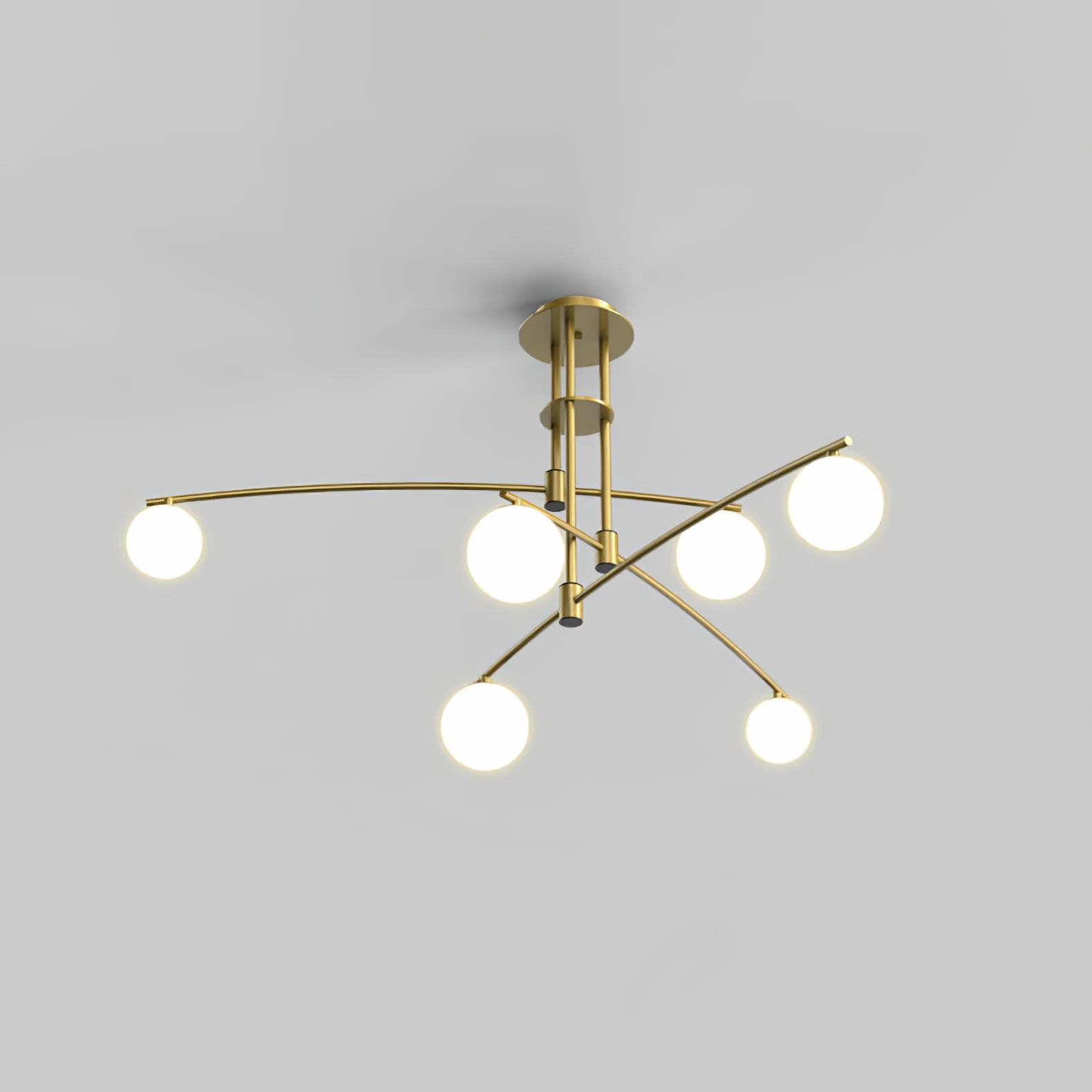 Modern Long Arm Chandelier
