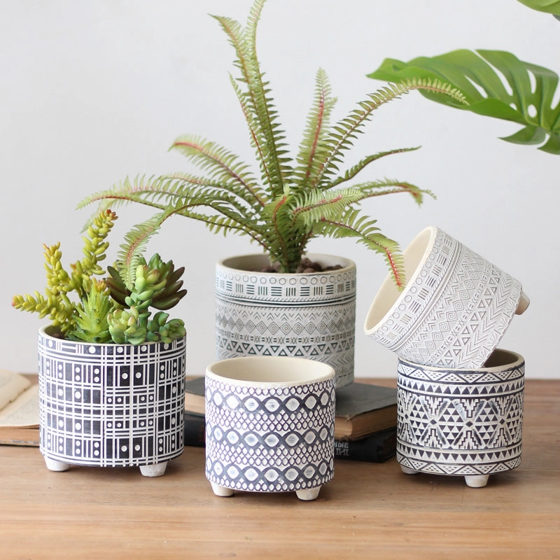 Modern Monochrome Plant Potshome decoration ,modern home decor 
