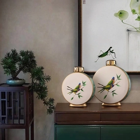Modern Round Chinese Vasehome decoration ,modern home decor 