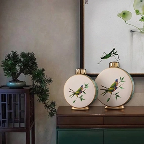 Modern Round Chinese Vase SALEhome decoration ,modern home decor 