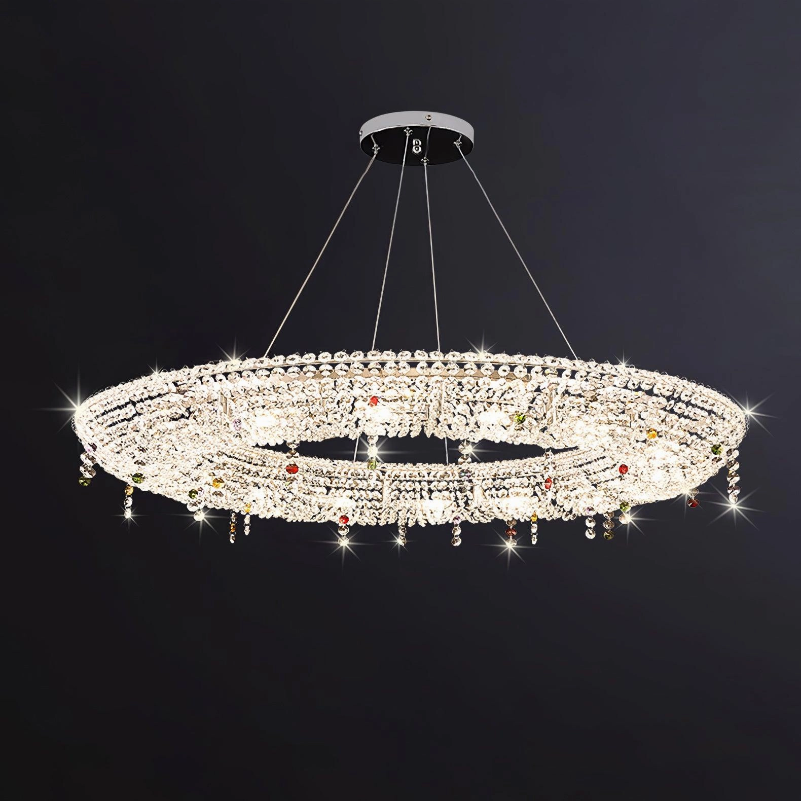 Modern Round Crystal Chandelier
