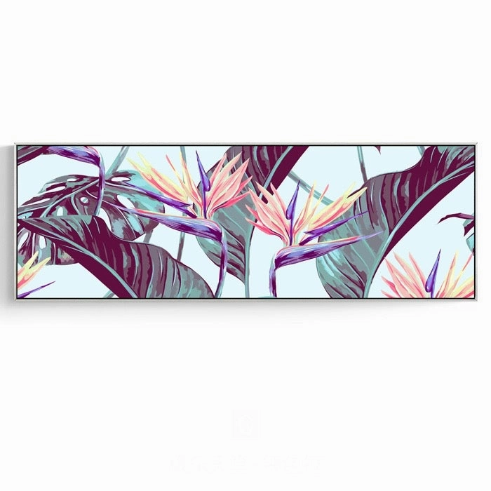 Modern Tropical Wall Art With Frame