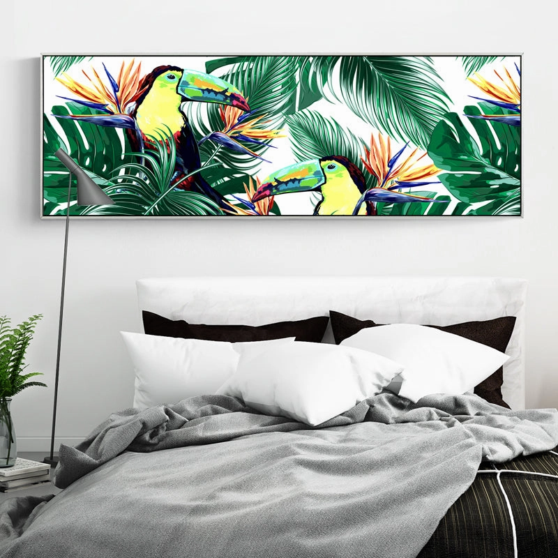 Modern Tropical Wall Art With Frame