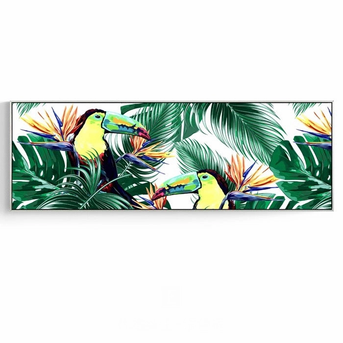 Modern Tropical Wall Art With Frame