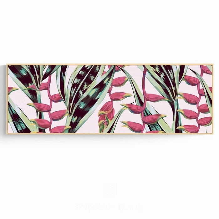 Modern Tropical Wall Art With Frame