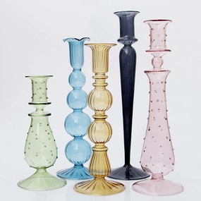 Modern Vintage Glass Candlestick Holdershome decoration ,modern home decor 