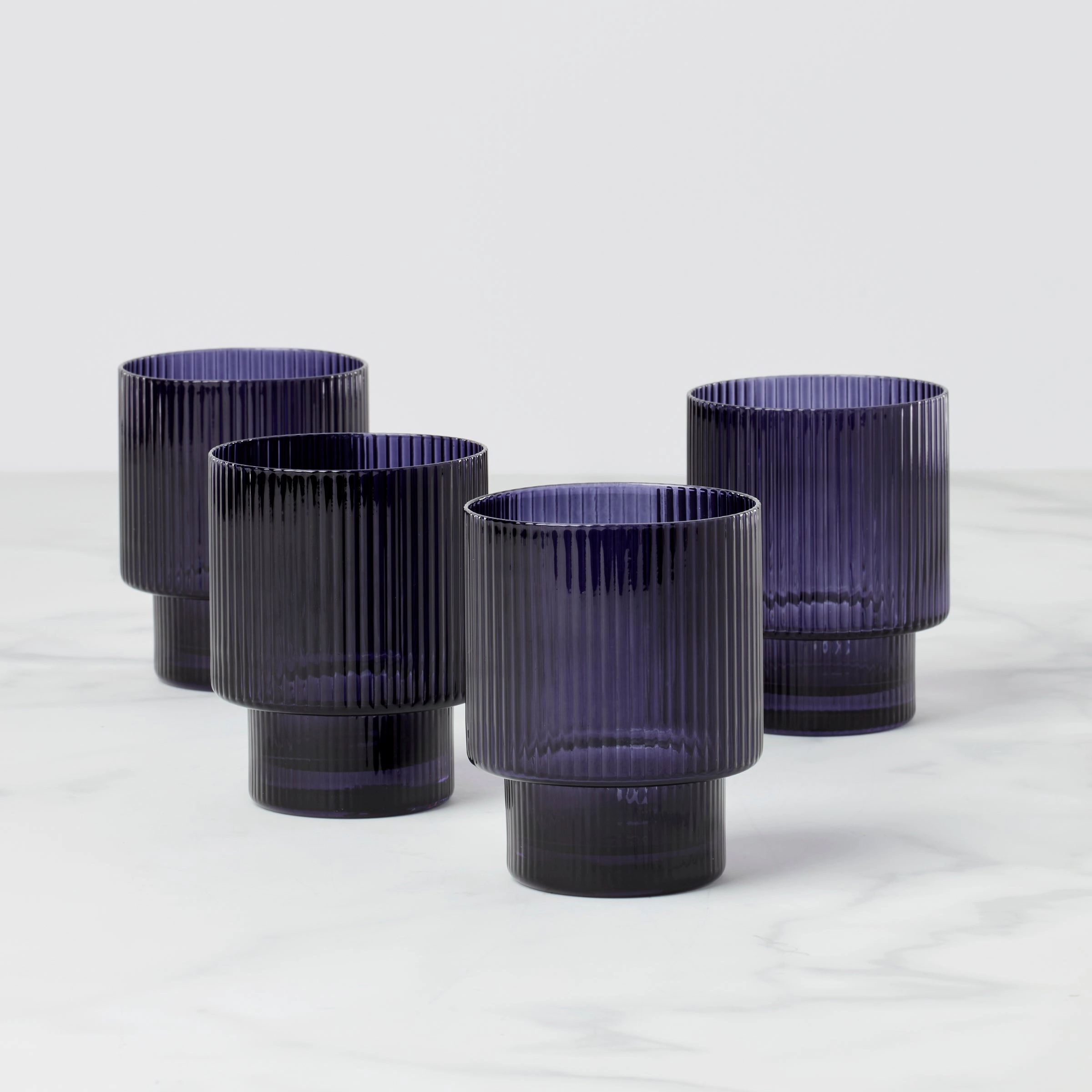 Modulus Nightshade Tumblers - Set Of 4glass cups ,personalized mugs 