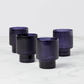Modulus Nightshade Tumblers - Set Of 4glass cups ,personalized mugs 