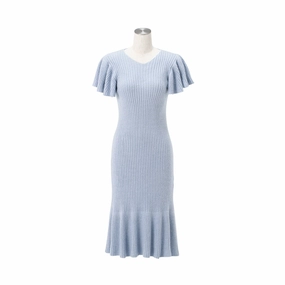 Moist Feather Knit Glitter Dress Bluebedding sets ,throw blankets 