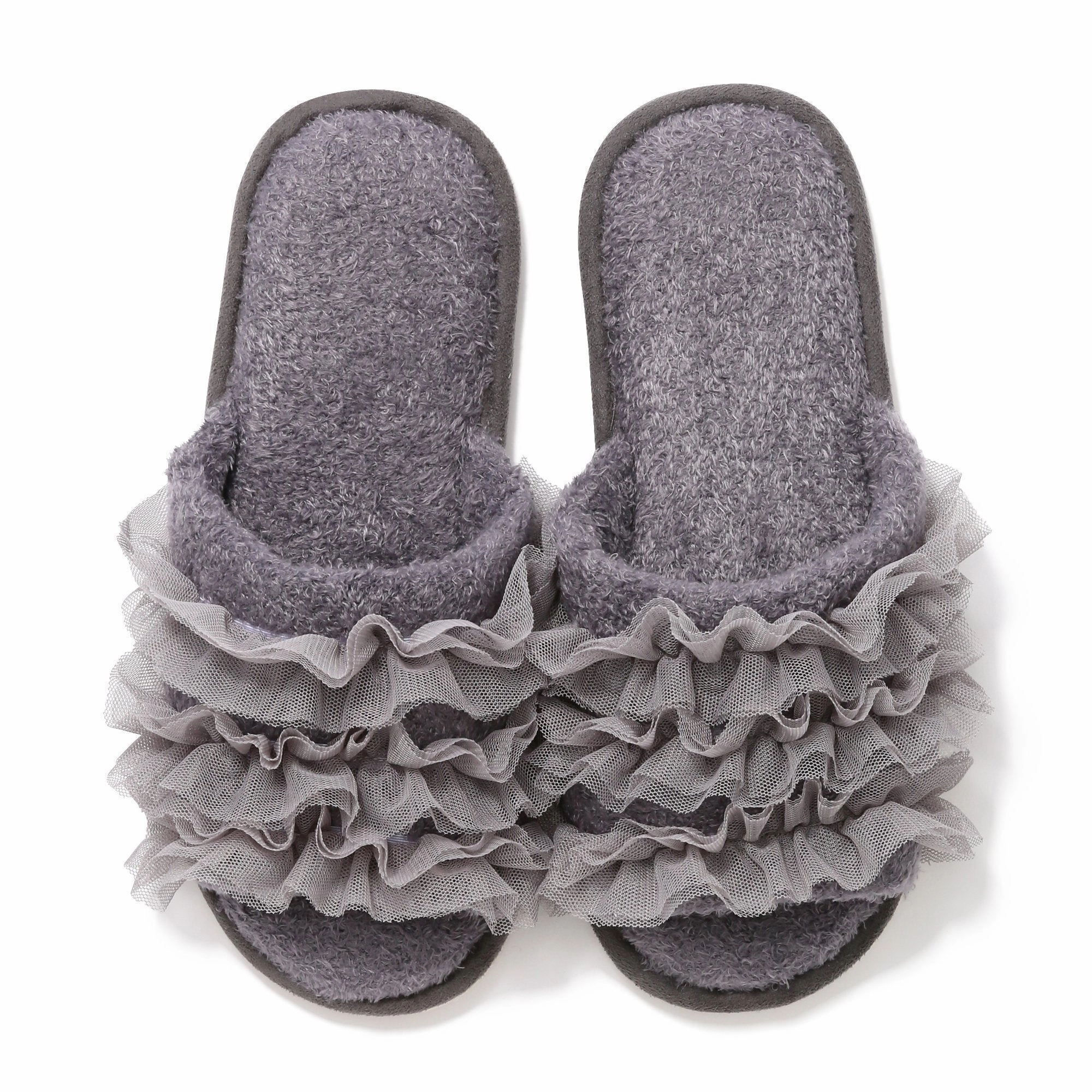 Moist Knit Frill Room Shoes Graybedding sets ,throw blankets 
