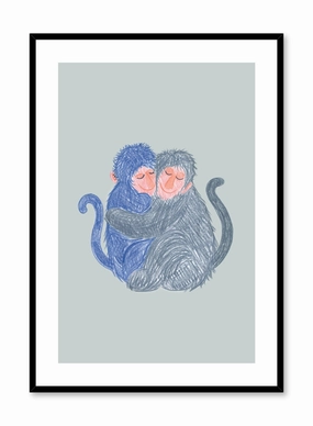 Monkey Hug, Posterpop culture themed posters