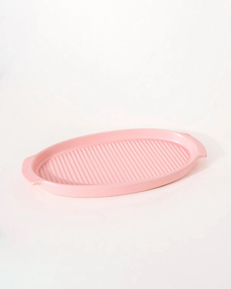 Monochrome Shallow Baking Dish - Pink
