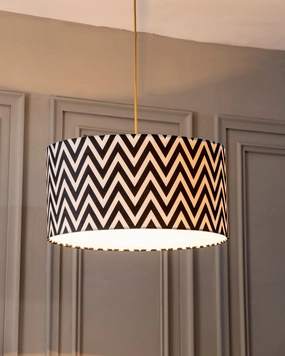 Monochrome Wave Drum Shade Pendant Lightmodern wall lamp,smart wall lamp