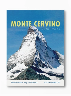 Monte Cervino, Canvasindoor decorative canvas print