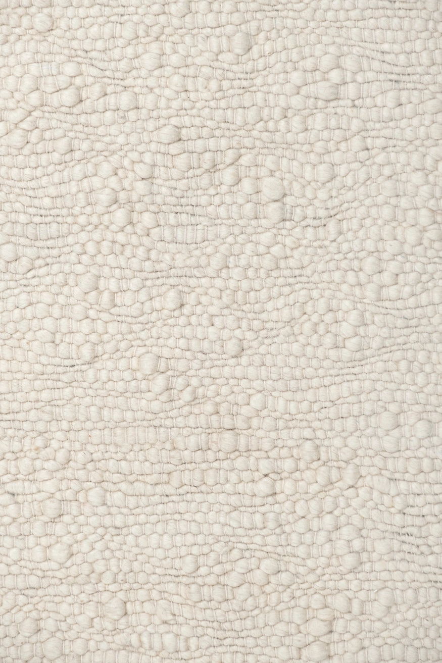 Monti Cream Textured Handmade Wool Rug