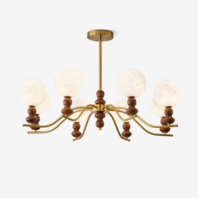 Moonlit Globe Chandelierrustic chandelier,bedroom chandelier 