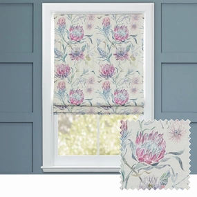 Moorehaven Printed Cotton Made to Measure Roman Blinds Loganberrybedding sets ,throw blankets 