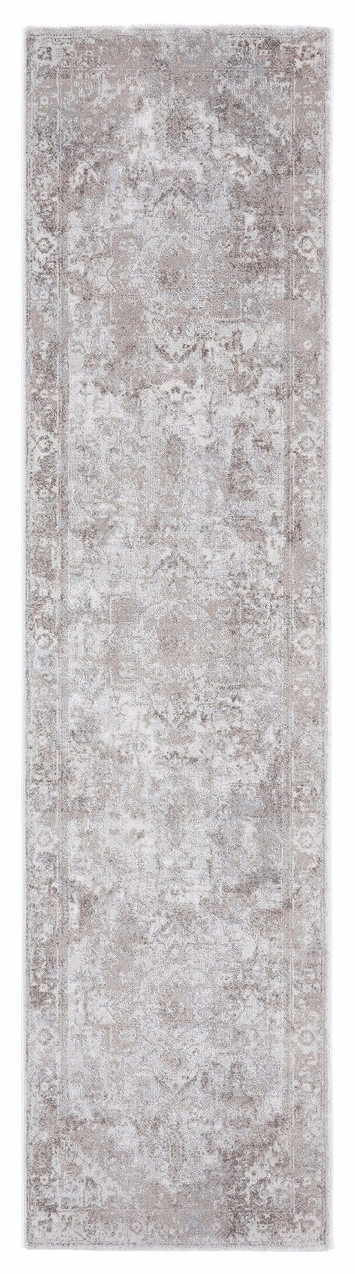 Morgan Beige and Brown Transitional Distressed Medallion Runner Rug *NO RETURNS UNLESS FAULTYmodern color block patchwork rug