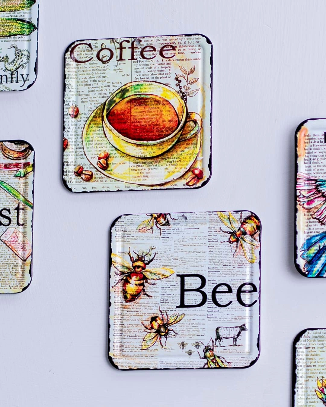 Morning Sunshine Metal Coasters - Set of 6