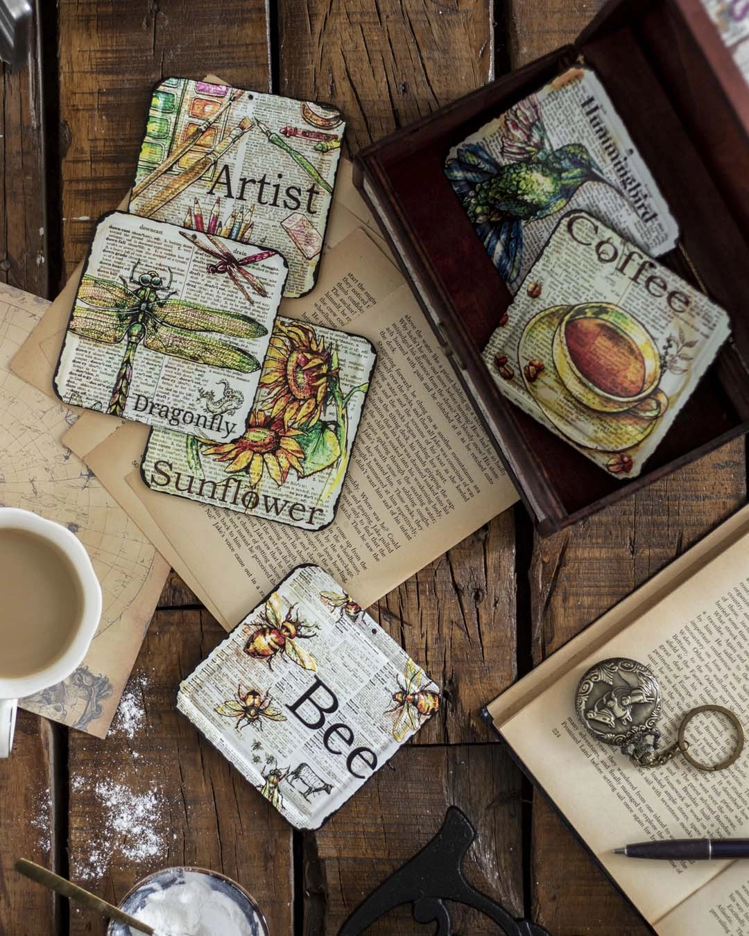 Morning Sunshine Metal Coasters - Set of 6