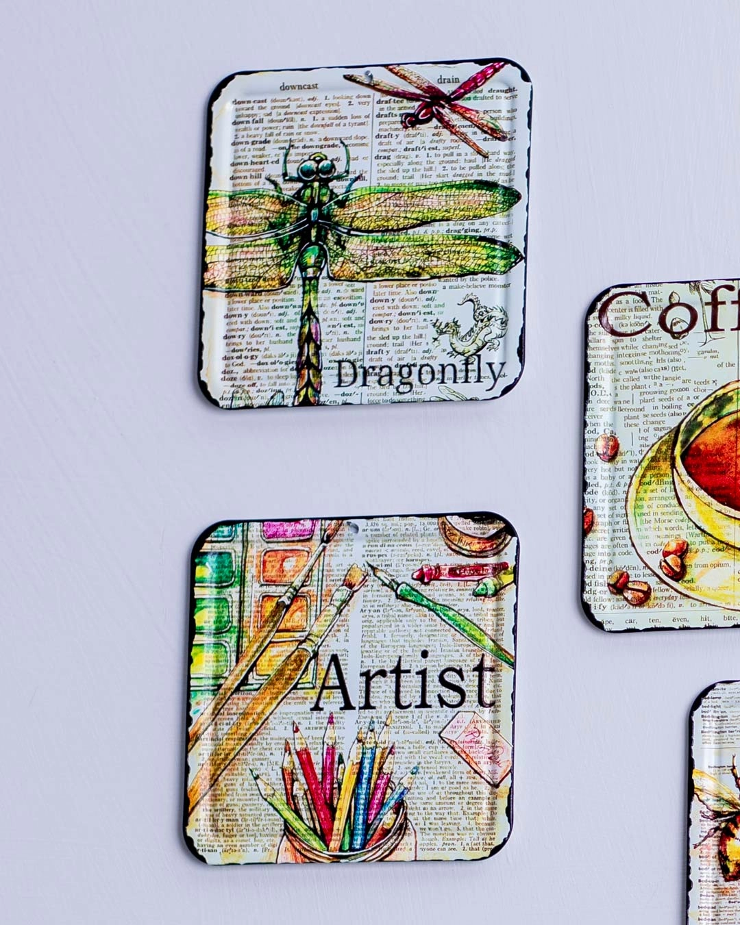 Morning Sunshine Metal Coasters - Set of 6