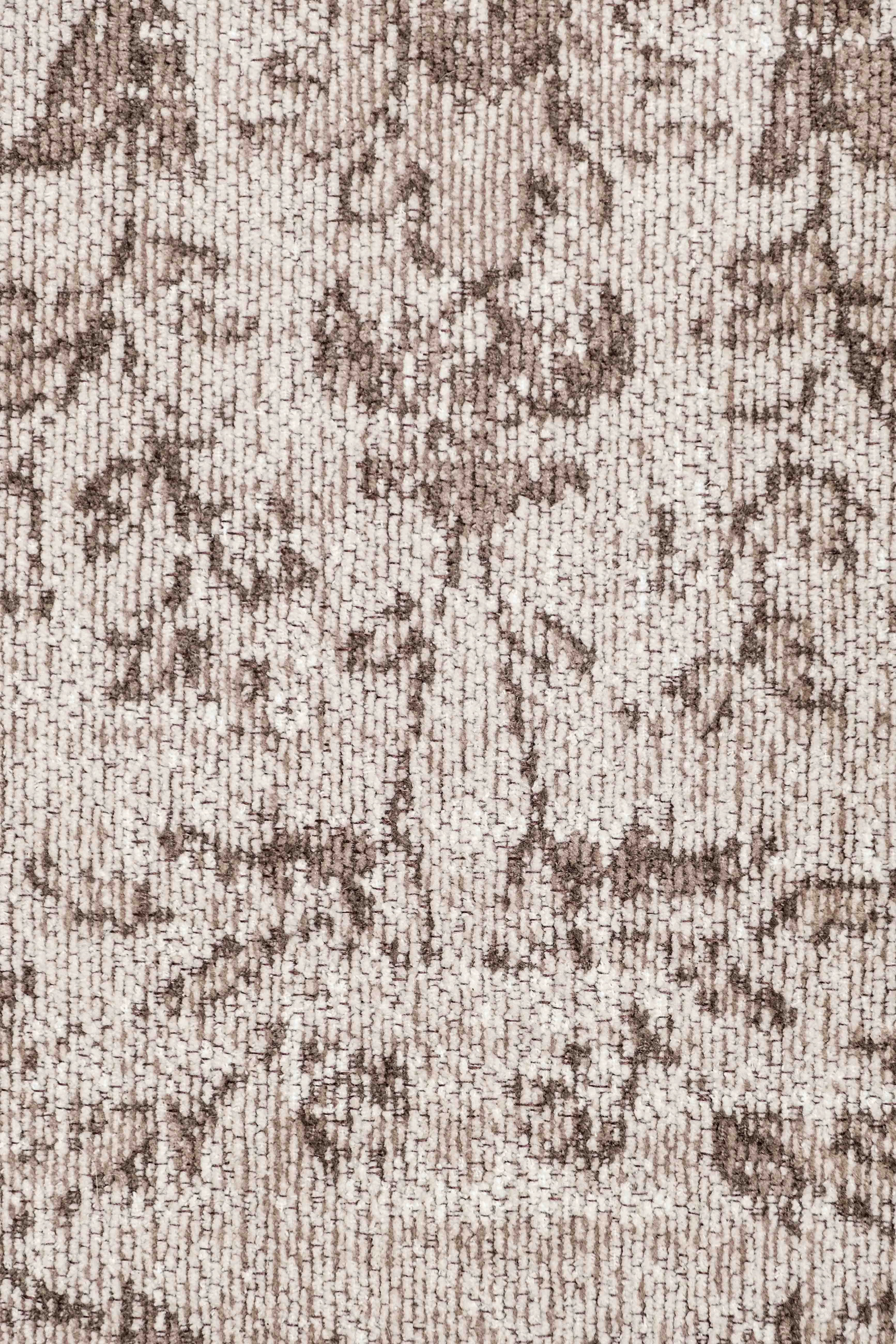 Moselle Beige and Brown Floral Distressed Rug *NO RETURNS UNLESS FAULTY