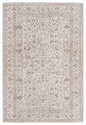 Moselle Beige and Brown Floral Distressed Rug *NO RETURNS UNLESS FAULTYmodern color block patchwork rug