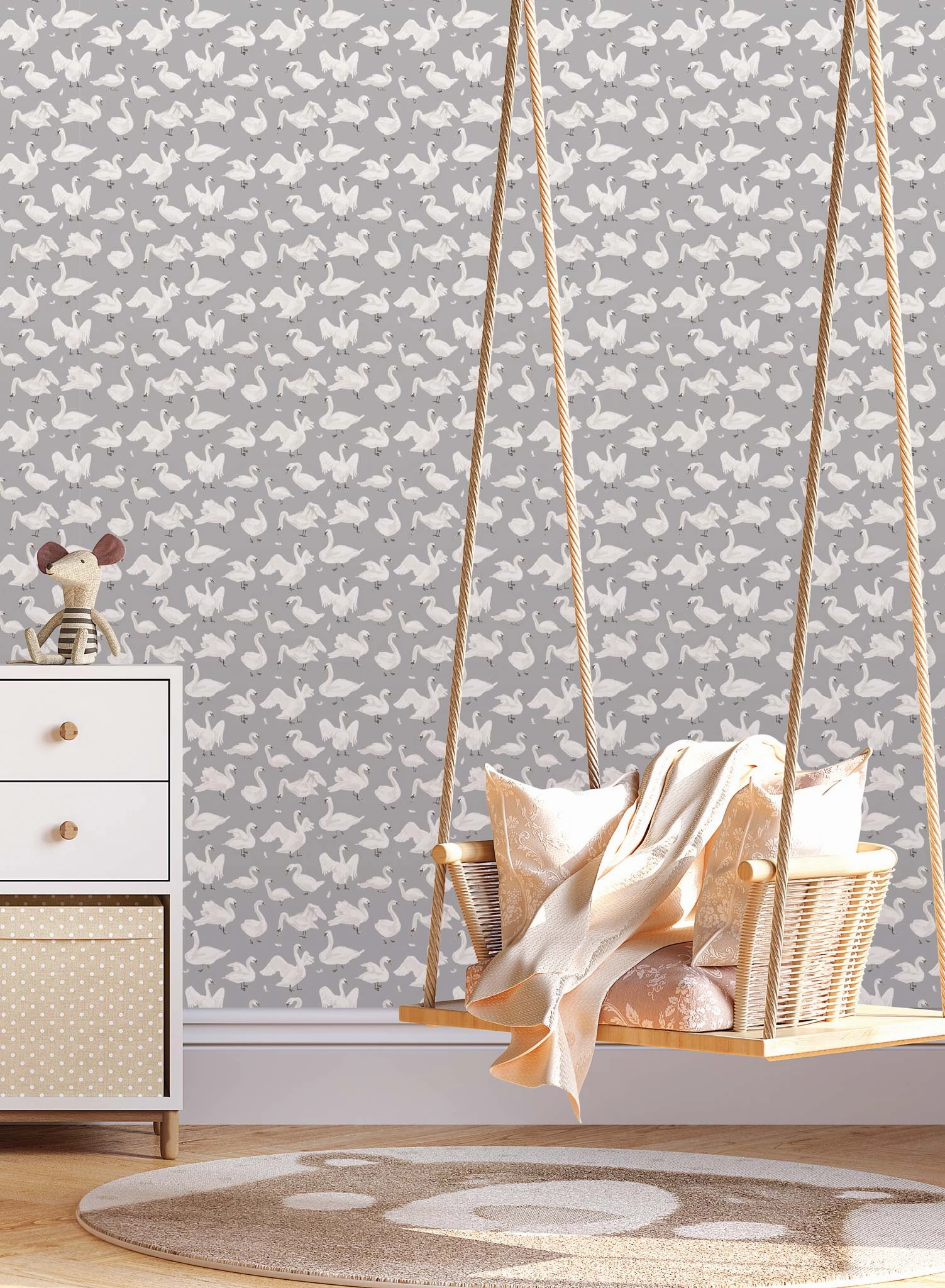 Mother Goose, Wallpaper