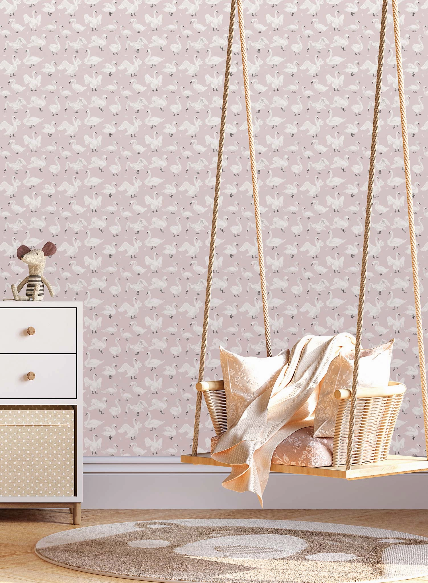 Mother Goose, Wallpaper