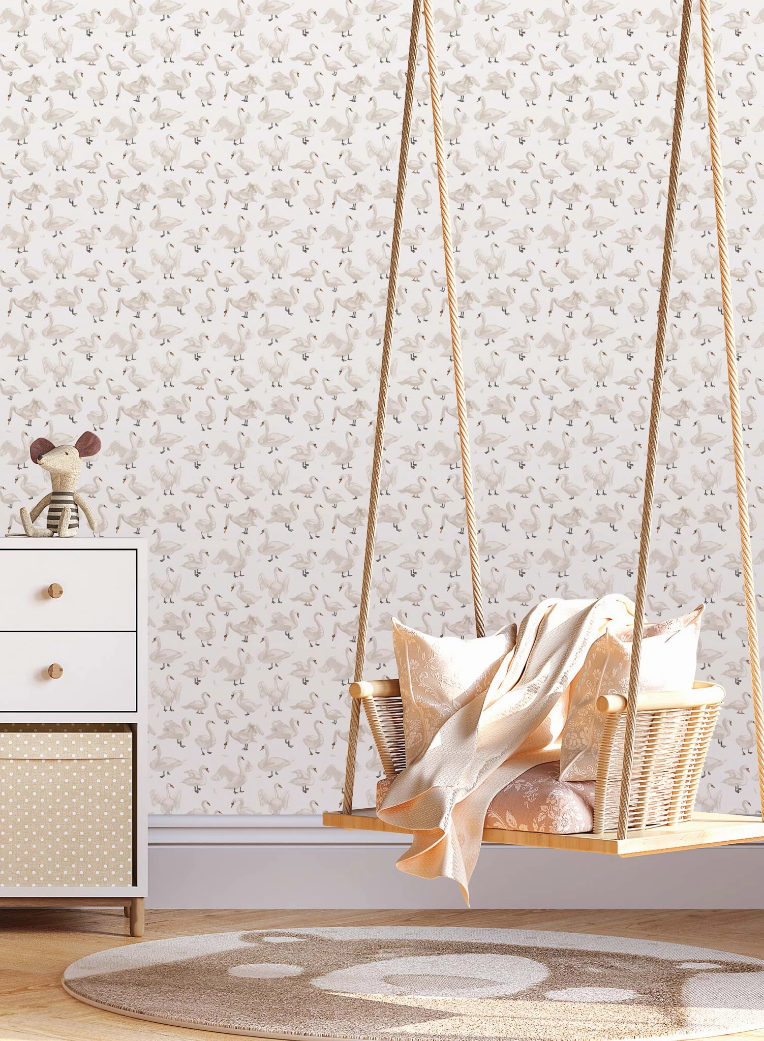 Mother Goose, Wallpaper